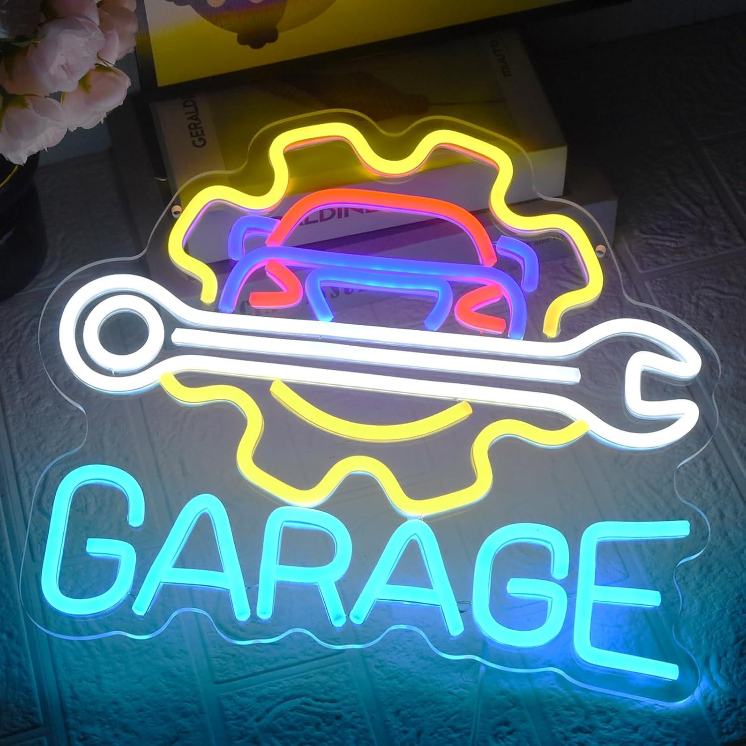 차고 네온사인 USB 전원 LED 디밍 가능 네온 조명 - Auto Repair Shops 리뷰 및 가격