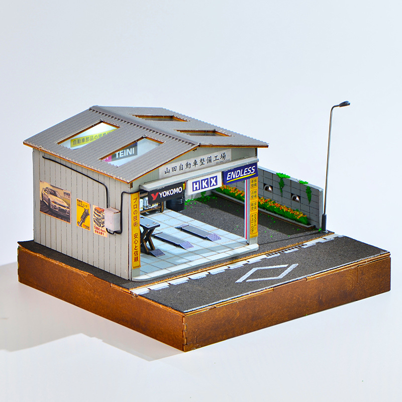 1:64 스케일 DIY 자동차 정비소 디오라마 키트(L - Auto Repair Shops 리뷰 및 가격