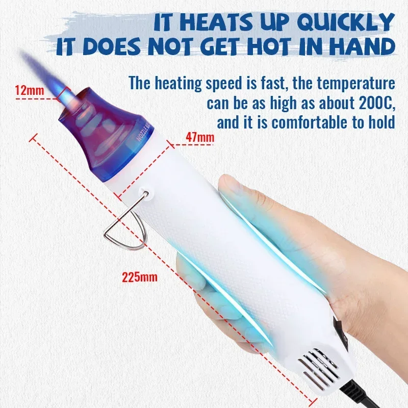 뜨거운 공기 총 300W 220V 경량 핸드 홀드 전기 - Heat Gun Paint Strip 리뷰 및 가격