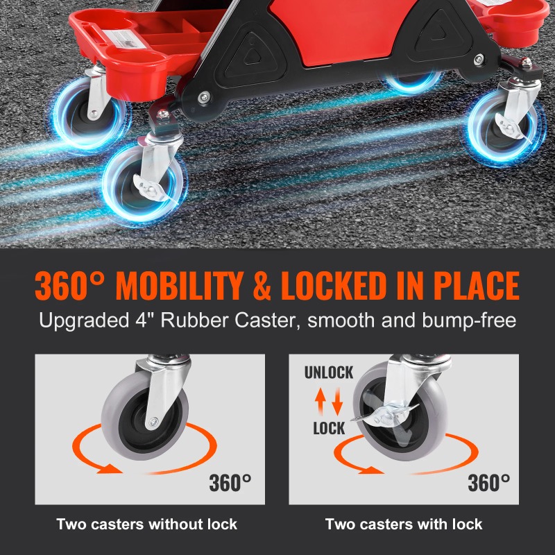 롤링 메카닉 시트 300LBS, 휠, 공구 트레이, 서 - Garage Creeper Roller 리뷰 및 가격